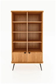 Libreria in legno di quercia in colore naturale 97x176 cm Kula - The Beds