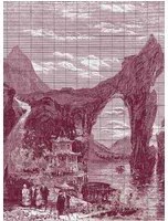 Coordonne Carta da parati panoramica Illustration Tiles - Wine