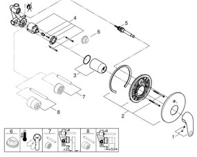GROHE 24336001 - Miscelatore per vasca SWIFT DN 15, cromo lucido