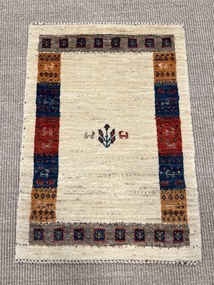 Gashguli Tappeto 70x50 Beige (Iran) Annodato A Mano