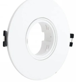 Faretto da Incasso Orientabile Bianco in Policarbonato Foro Ø75-80mm Colore del corpo Bianco