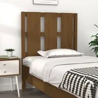 Testiera per Letto Miele 80,5x4x100 cm Legno Massello di Pino 817968