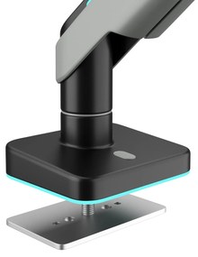 Supporto per monitor da 49" grigio-nero con LED RGB X-ARM