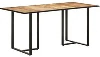 Tavolo da Pranzo 160 cm in Legno Massello di Mango Grezzo 320693