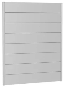 Frangivista in acciaio metallizzato alluminio BIOHORT L 145 x H 182 cm, spessore 44 mm