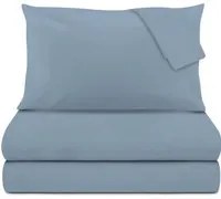 Completo letto matrimoniale azzurro Sugar