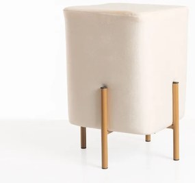 Puff Roys Velluto - Beige