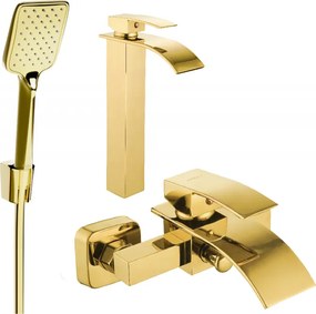 Mexen Aries R62 set da bagno, dorato - 744813R62-50