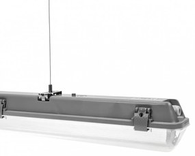 Plafoniera IP65 per 1 tubi LED 150cm – Stagna - (alimentazione Unilaterale) Plafoniera  per 1 tubo LED da 150cm