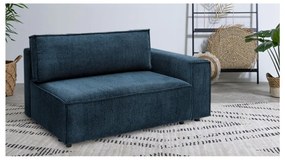 Modulo del divano in velluto a coste blu scuro, angolo destro Nihad modular - Bobochic Paris