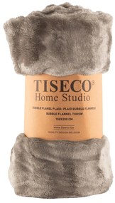 Coperta grigio tortora in micropile 150x200 cm Wave – Tiseco Home Studio