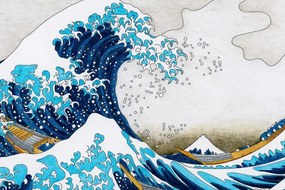 Stampa su tela – Riproduzione La grande onda di Kanagawa - Katsushika Hokusai