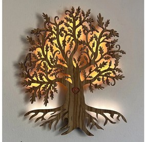 Li-Go 5747/DUB2 - Lampada decorativa da parete LED/10W/230V 45x55 cm rovere