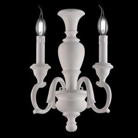 Bonetti Illumina - 2-light wall lamp  Fiorenza Bianco Shabby