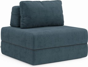 Rift poltrona letto con materasso alto 24 cm e memory foam - schienale mobile e tessuto smacchiabile T31