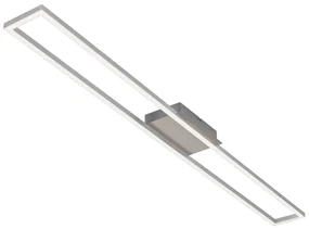 Plafoniera LED moderno Frames, argento110 cm, luce calda