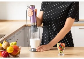 Sencor - Frullatore a immersione 4in1 1200W/230V acciaio inox/viola
