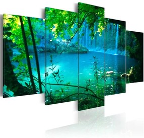 Quadro Isolamento turchino  Colore Verde, Dimensioni e Misure 100x50