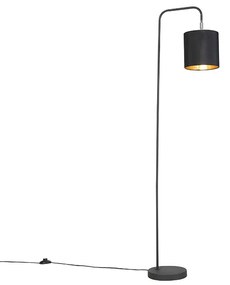 Lampada da terra intelligente nera con lampadina A60 Wi-Fi - Lofty