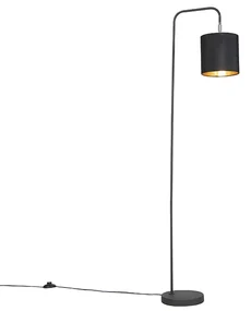 Lampada da terra intelligente nera con lampadina A60 Wi-Fi - Lofty