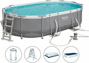 Piscina Bestway Power Steel Ovale cm 488x305x107h - 56448