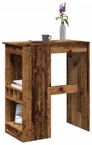 Tavolo Bar Con Rastrelliera Antico 90x47,5x103,5 Cm Multistrato /