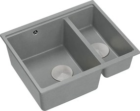 Lavello in granito Logan 150 Grey Metallic