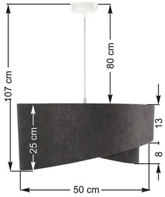 Lampadario su filo GALAXY 1xE27/60W/230V