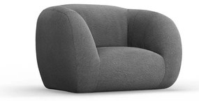 Poltrona grigia in tessuto bouclé Essen - Cosmopolitan Design