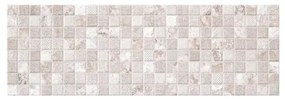 Rivestimento Bagno Mosaico 20x60 Cm Rilievo Adda Avorio Opaco