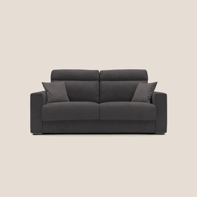 Nikita Divano letto matrimoniale con schienale morbido alto e rivestimento T02 nero