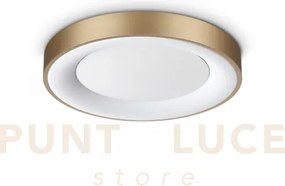 Planet plafoniera led 3000k 15w 1350 lm satinata ottone d.40cm