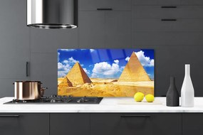 Rivestimento parete cucina Paesaggio delle piramidi del deserto 100x50 cm