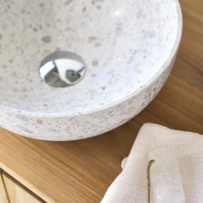 Tikamoon - Lavabo in battuto di terrazzo premium moon Elea