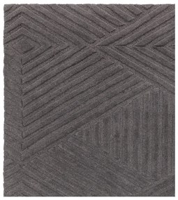 Tappeto in lana antracite 160x230 cm Hague - Asiatic Carpets