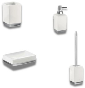 Set 4 Accessori D'Appoggio Gedy "Lucy" Bianco