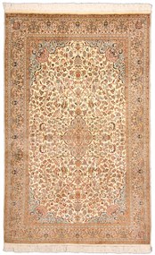 Cashmere Silk Tappeto 190x120 Beige (Indian) Annodato A Mano