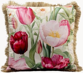 Cuscino in velluto Tulips