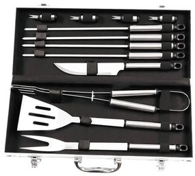 Valigetta attrezzi per barbecue con 14 accessori