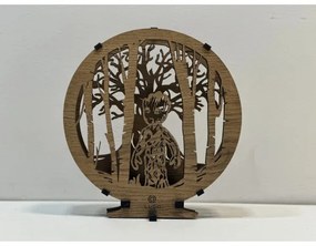 Li-Go 23613/DUB2 - Lampada da tavolo decorativa dimmerabile LED/12W/230V 20x22 cm rovere