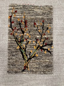 Gabbeh Tappeto persiano 60 x 40 Grigio (Iran) Annodato A Mano