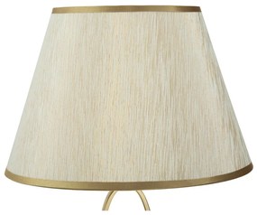 Lampada da tavolo bianca con design Glam dorato Flush - Mauro Ferretti