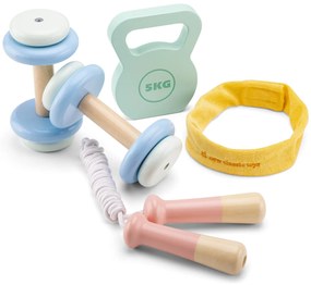 Set fitness in legno per bambini