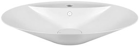 Lavabo Da Appoggio 73.9x49.5 in Cristalplant Bianco Opaco Cono 45905 Gessi