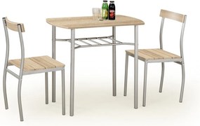 Set tavolo Lance + 2 sedie in rovere