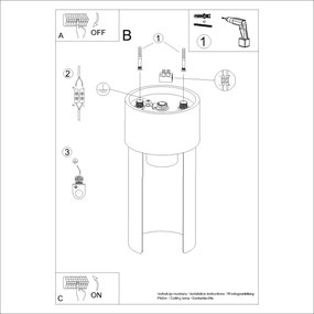Sollux SL.1673 - Plafoniera FLASH 1xE27/15W/230V bianco