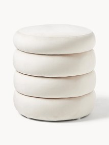 Pouf contenitore in velluto Alto