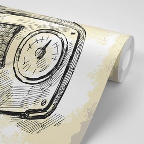 Carta da parati – Elettronica retrò