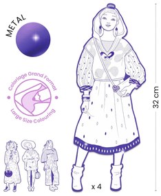 Disegni da colorare per piccoli stilisti - Zaho & amiche