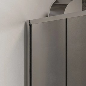 Box doccia nicchia 110cm altezza 180 vetro opaco K410N - KAMALU